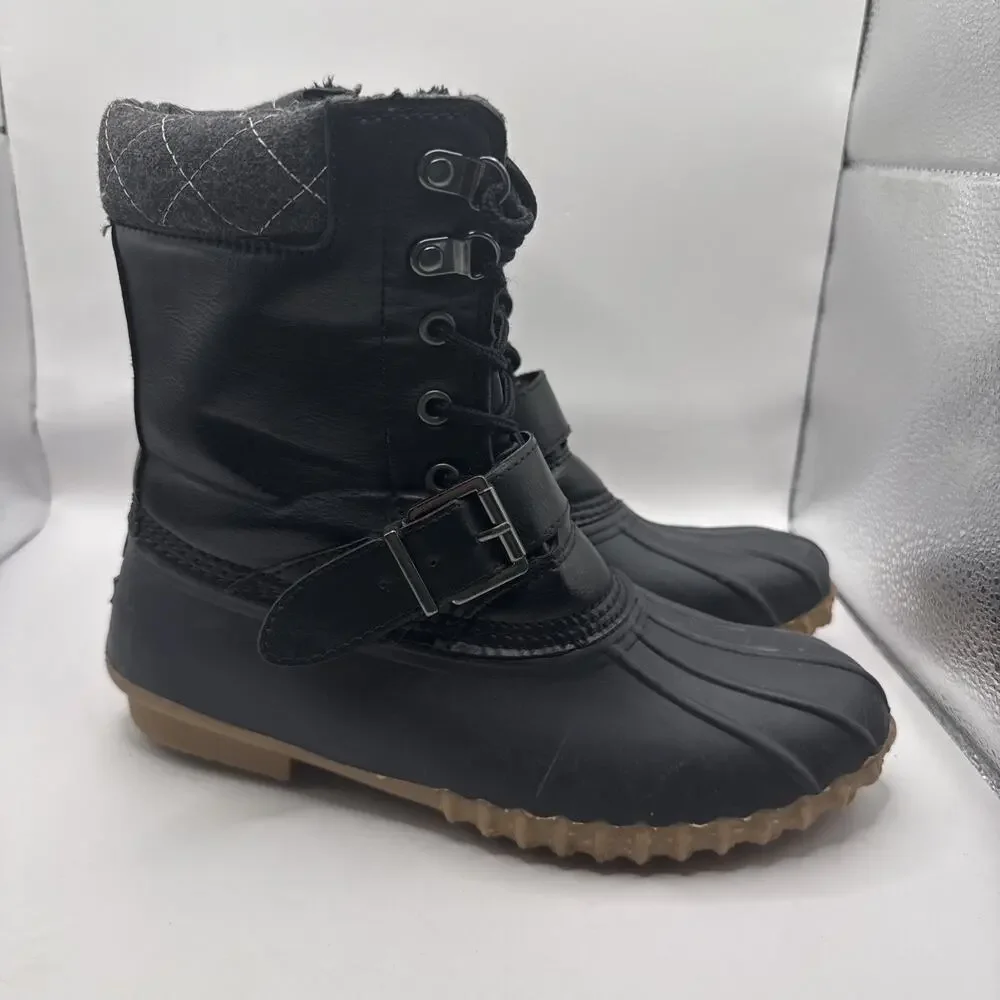Size 7W - Women’s Portland Boot Company - Rubber Boots - Black